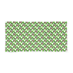 Green Checkerboard Goofy Beach Towel