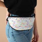 Character Autographs on White Beach Club Fanny Pack