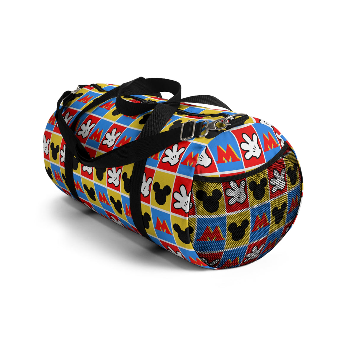 Checkerboard Mickey Hands Travel Duffel Bag