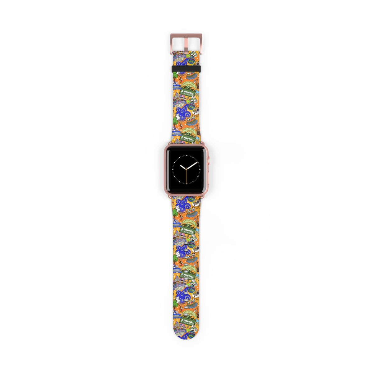 Four Parks Ride Collage Whimsical Watch Band - Apple