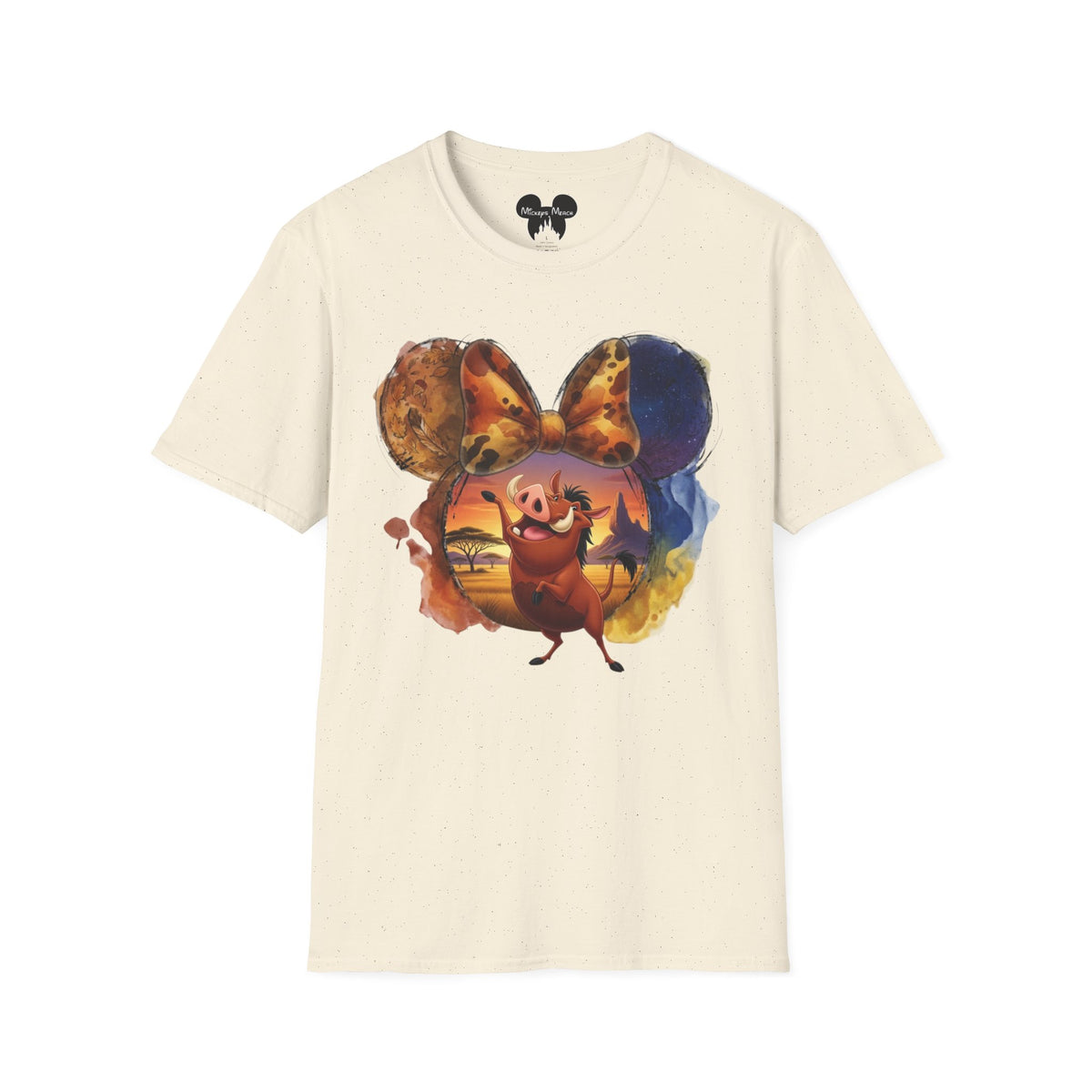 Lion King - Pumbaa's Savannah Spotted Vignette Unisex Graphic Tee