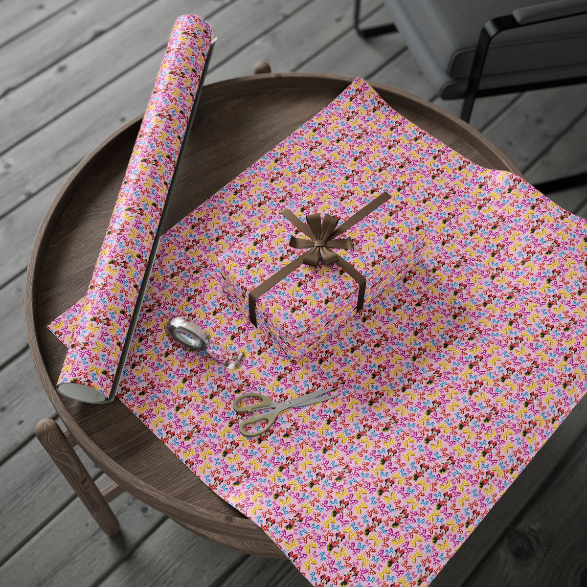 Pink Bownanza Wrapping Paper Roll