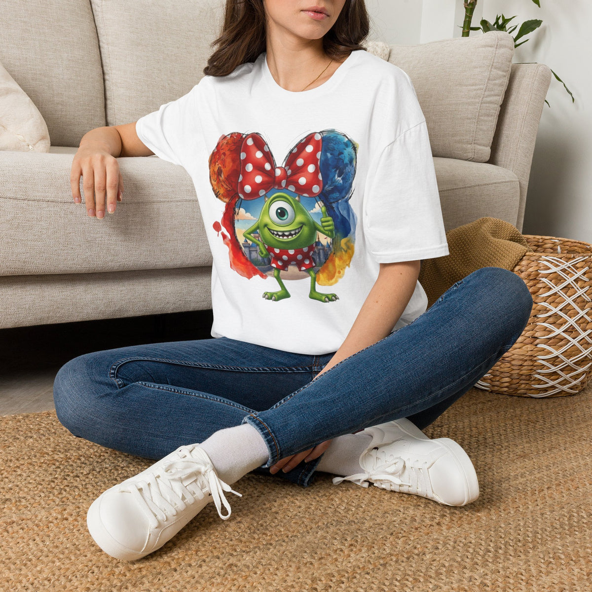 Monsters Inc - Mike Wazowski's Polka Dot Vignette Unisex Graphic Tee