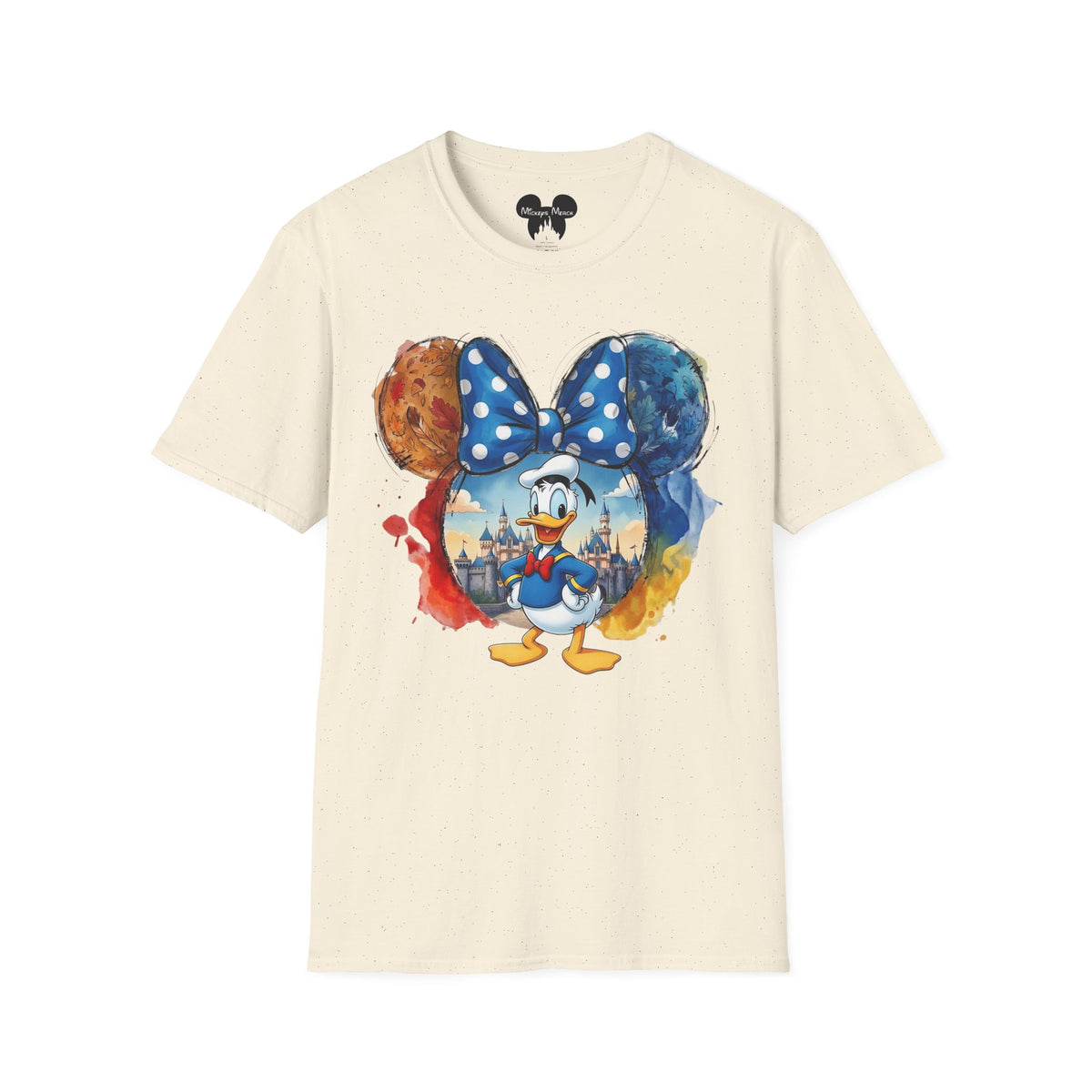 Sensational Six - Donald's Royal Blue Bow Castle Vignette Unisex Graphic Tee