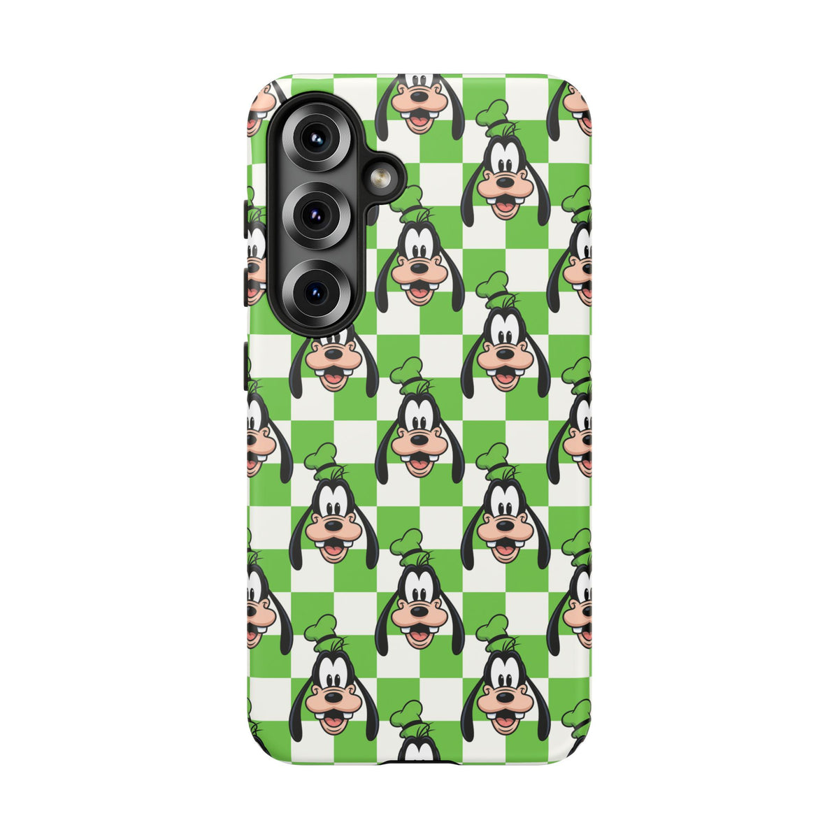 Green Checkerboard Goofy Resort Ready Cell Phone Tech Case