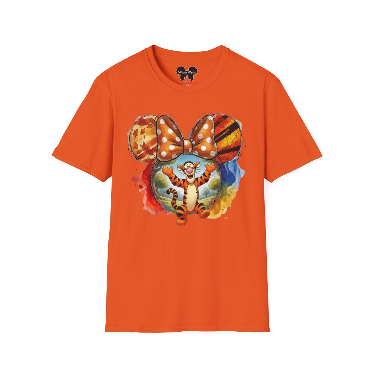 Winnie the Pooh - Tigger's Bouncy Autumn Vignette Unisex Graphic Tee