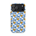 Blue Checkerboard Donald Resort Ready Cell Phone Tech Case