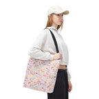 Character Autographs on Pink Tote Bag