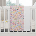 Character Autographs on Pink Happily Ever After Baby Blanket