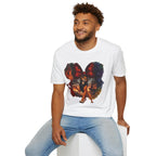 Lion King - Scar's Fiery Polka Dot Vignette Unisex Graphic Tee