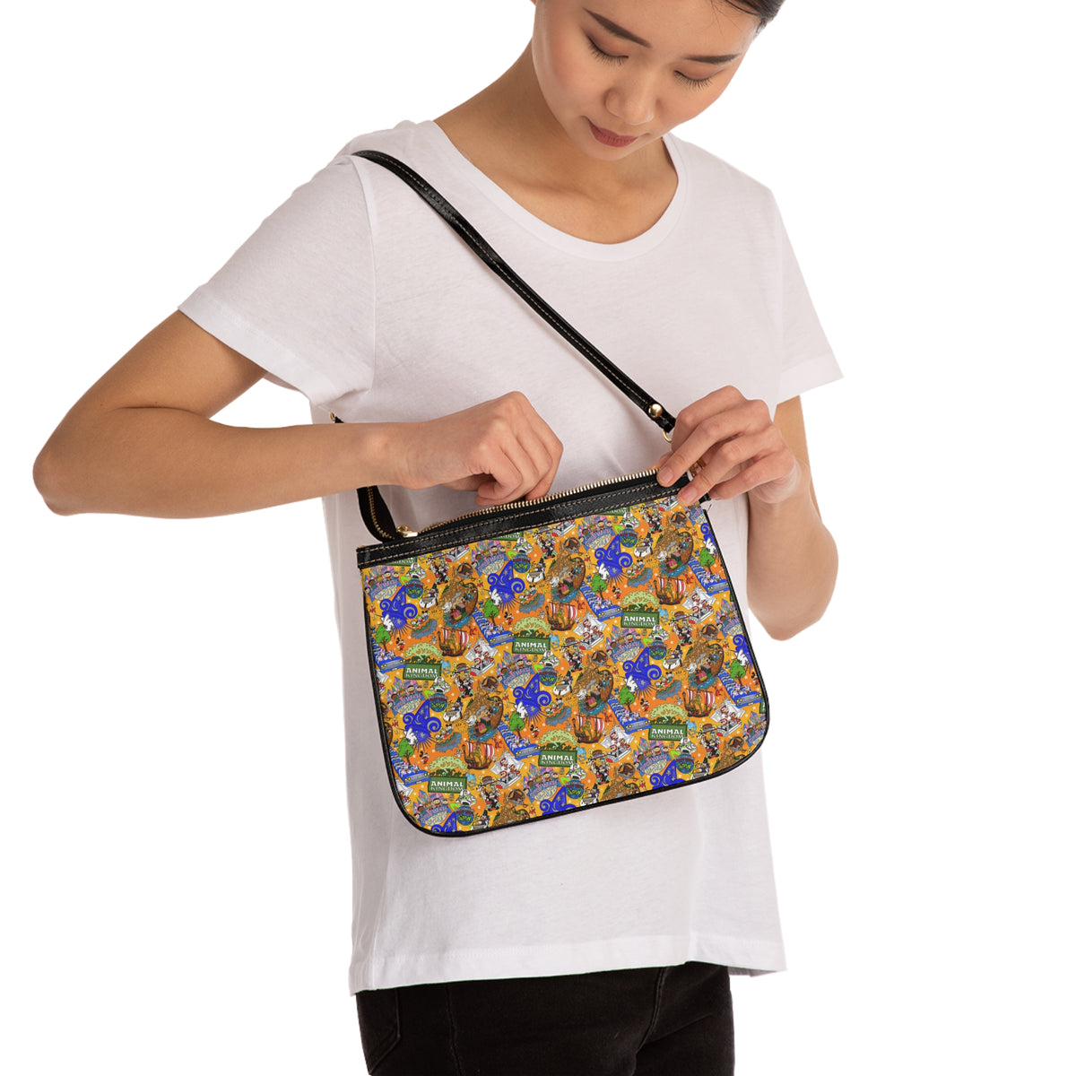 Four Parks Ride Collage Small Shoulder Bag