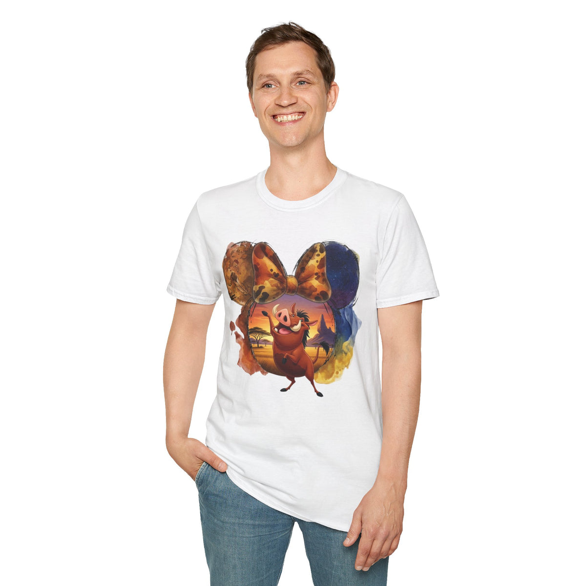 Lion King - Pumbaa's Savannah Spotted Vignette Unisex Graphic Tee