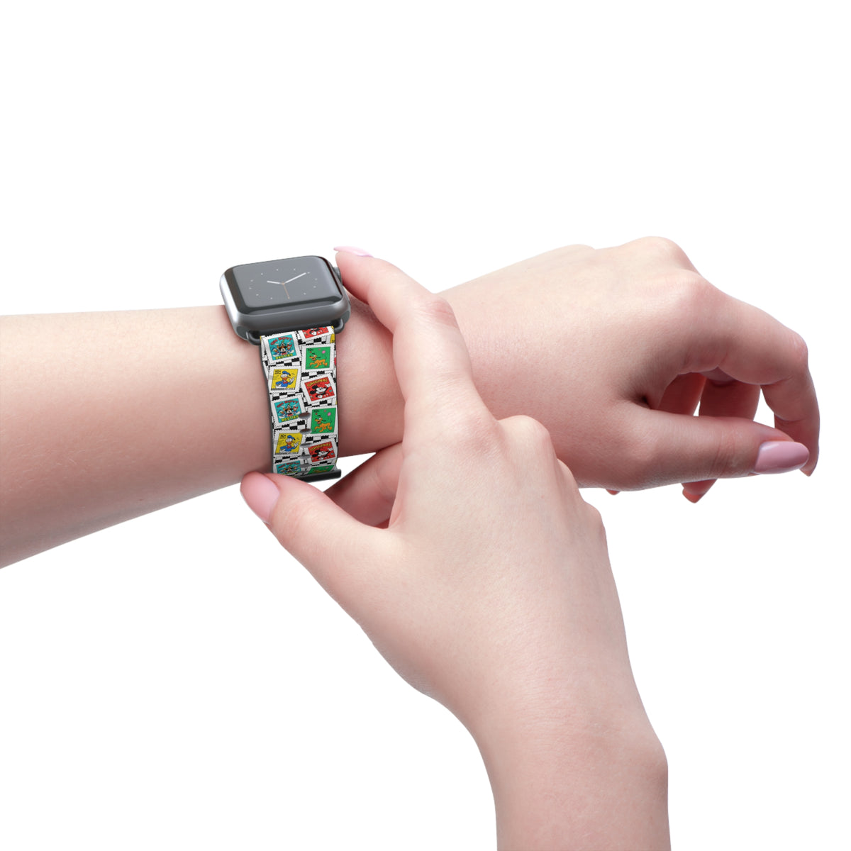 Mickey Stamps Whimsical Watch Band - Apple