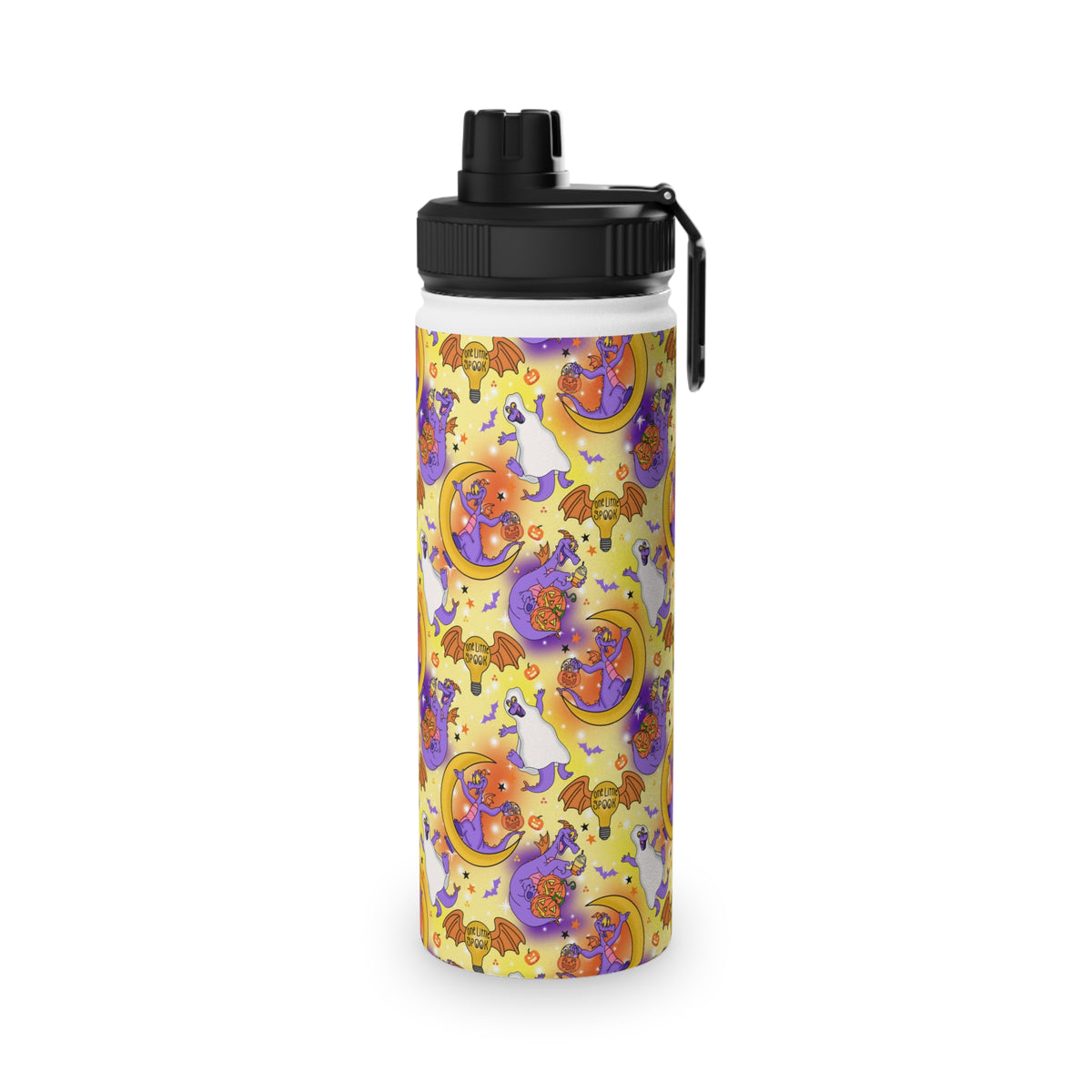 Figment on the Moon Yellow Stainless Steel Water Bottle
