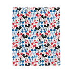 Emoji Mickey Velveteen Plush Blanket