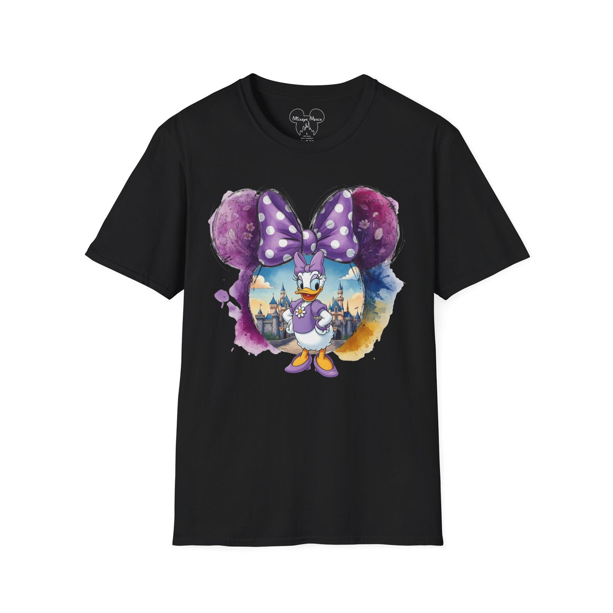 Sensational Six - Daisy's Purple Polka Dot Castle Vignette Unisex Graphic Tee