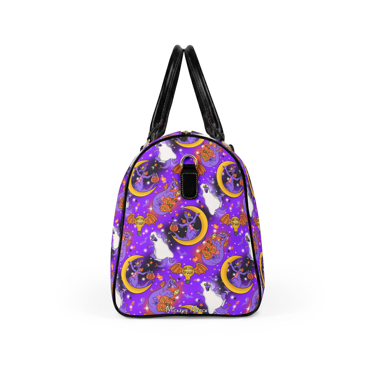 Figment on the Moon Purple PU Leather Travel Bag