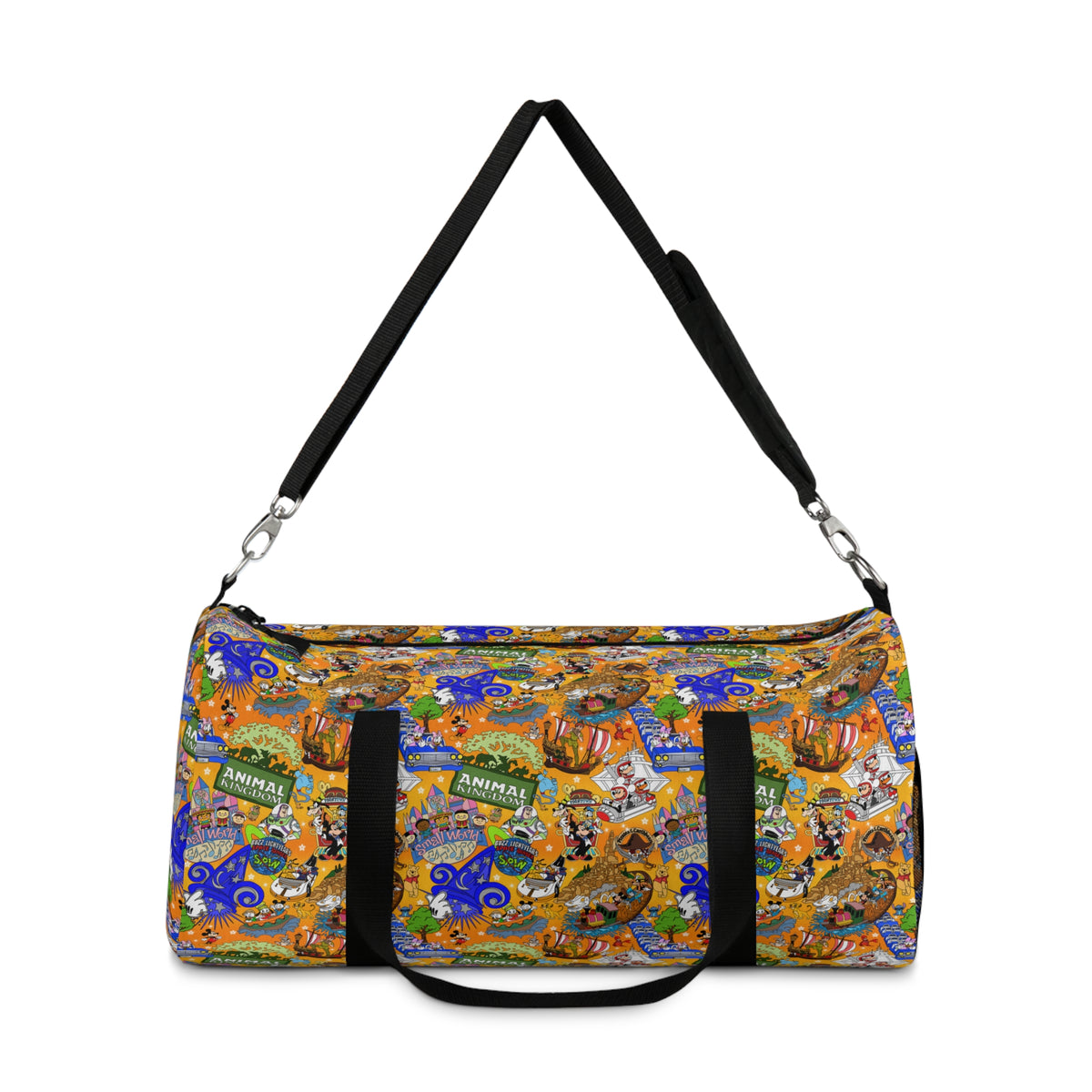 Four Parks Ride Collage Travel Duffel Bag