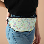 Character Autographs on Green Beach Club Fanny Pack