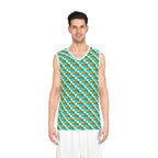 Teal Checkerboard Pluto Park Performance Tank Top