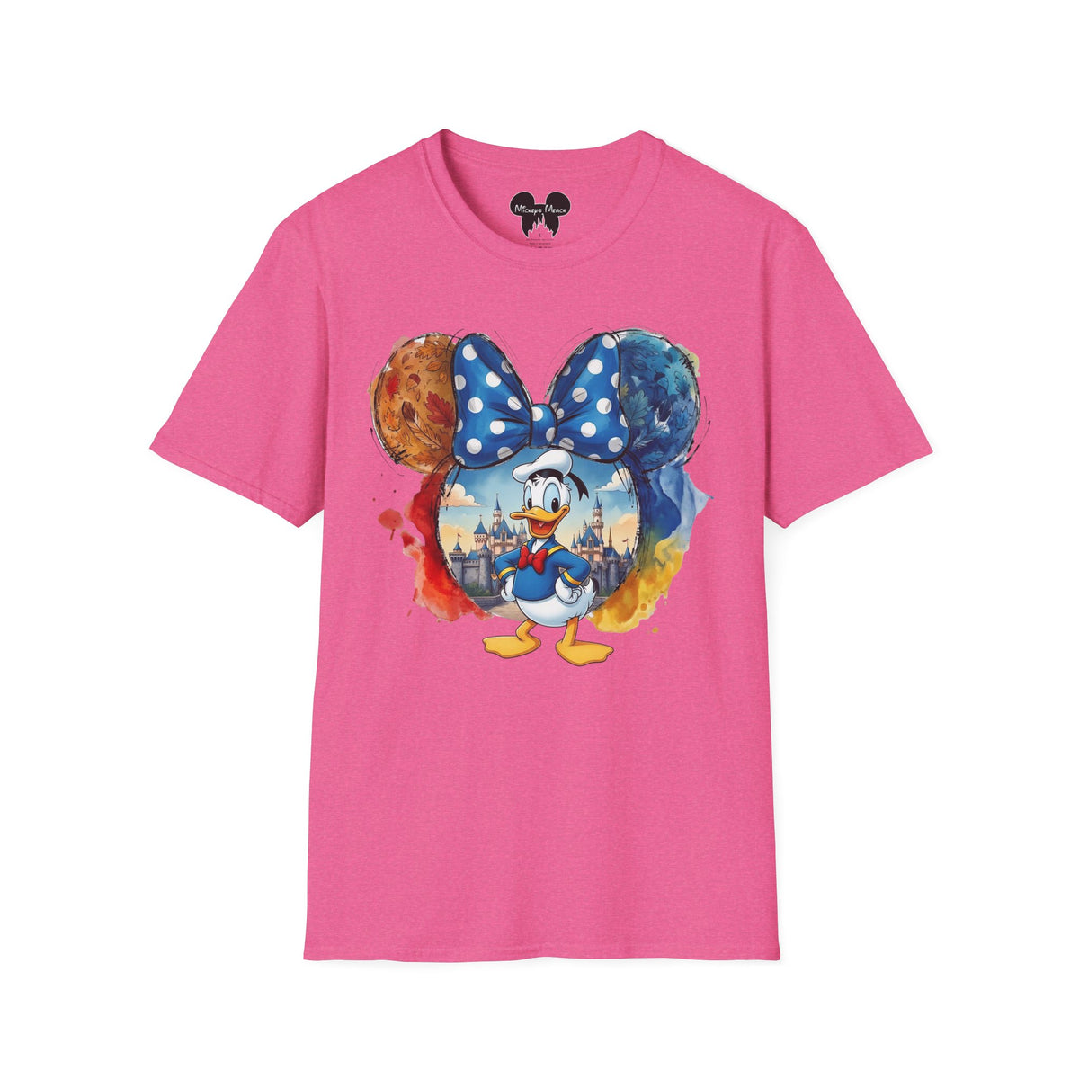 Sensational Six - Donald's Royal Blue Bow Castle Vignette Unisex Graphic Tee