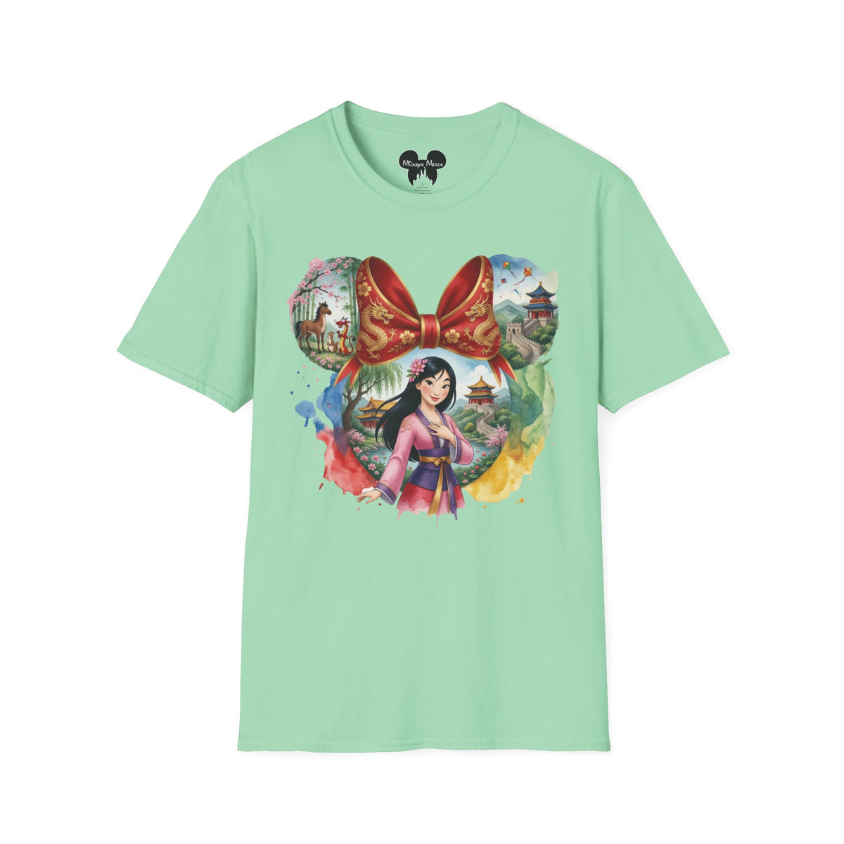 Disney Princess - Mulan's Imperial Blossom Vignette Unisex Graphic Tee