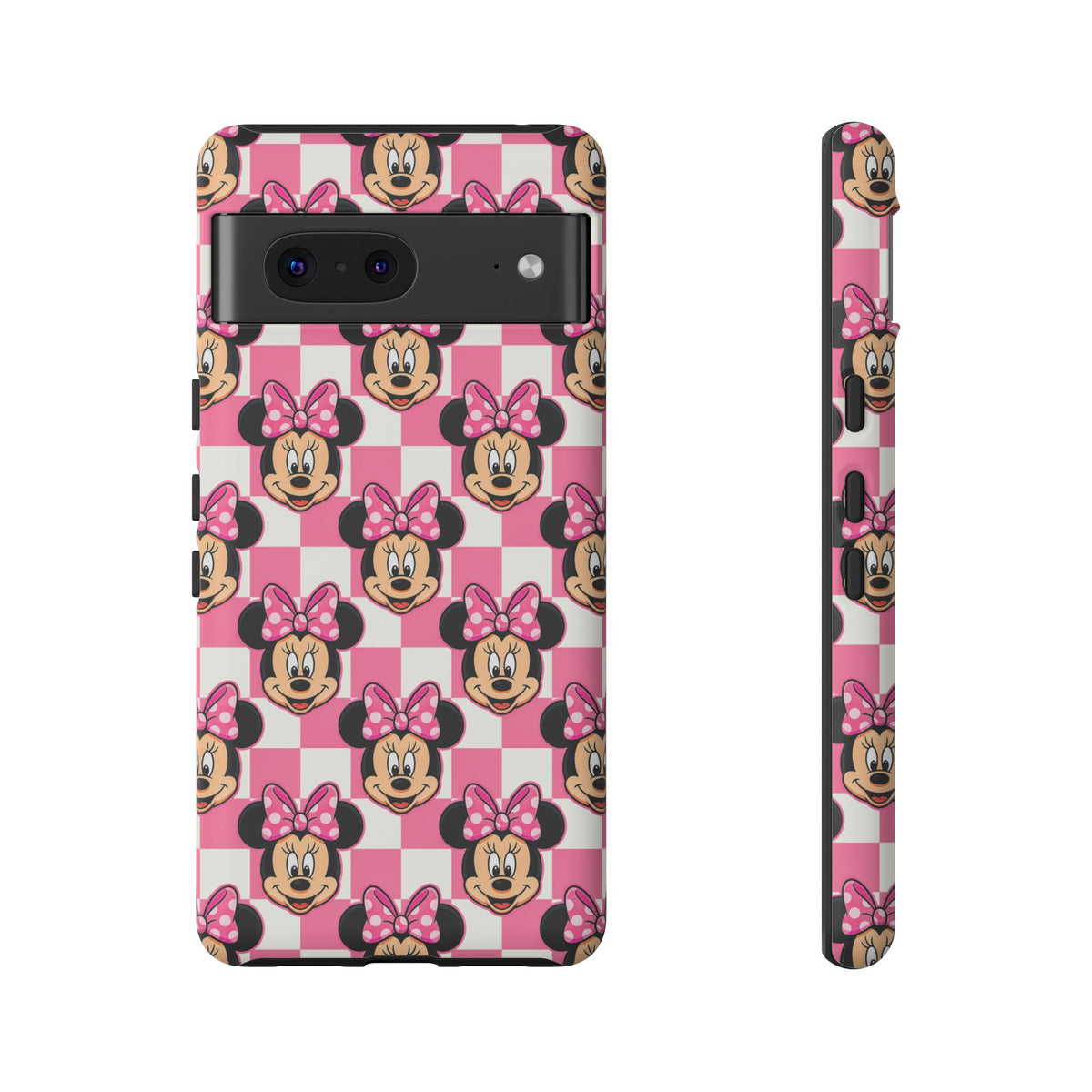 Pink Checkerboard Minnie Resort Ready Cell Phone Tech Case