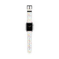 Character Autographs on White Whimsical Watch Band - Apple