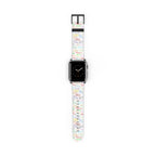 Character Autographs on White Whimsical Watch Band - Apple