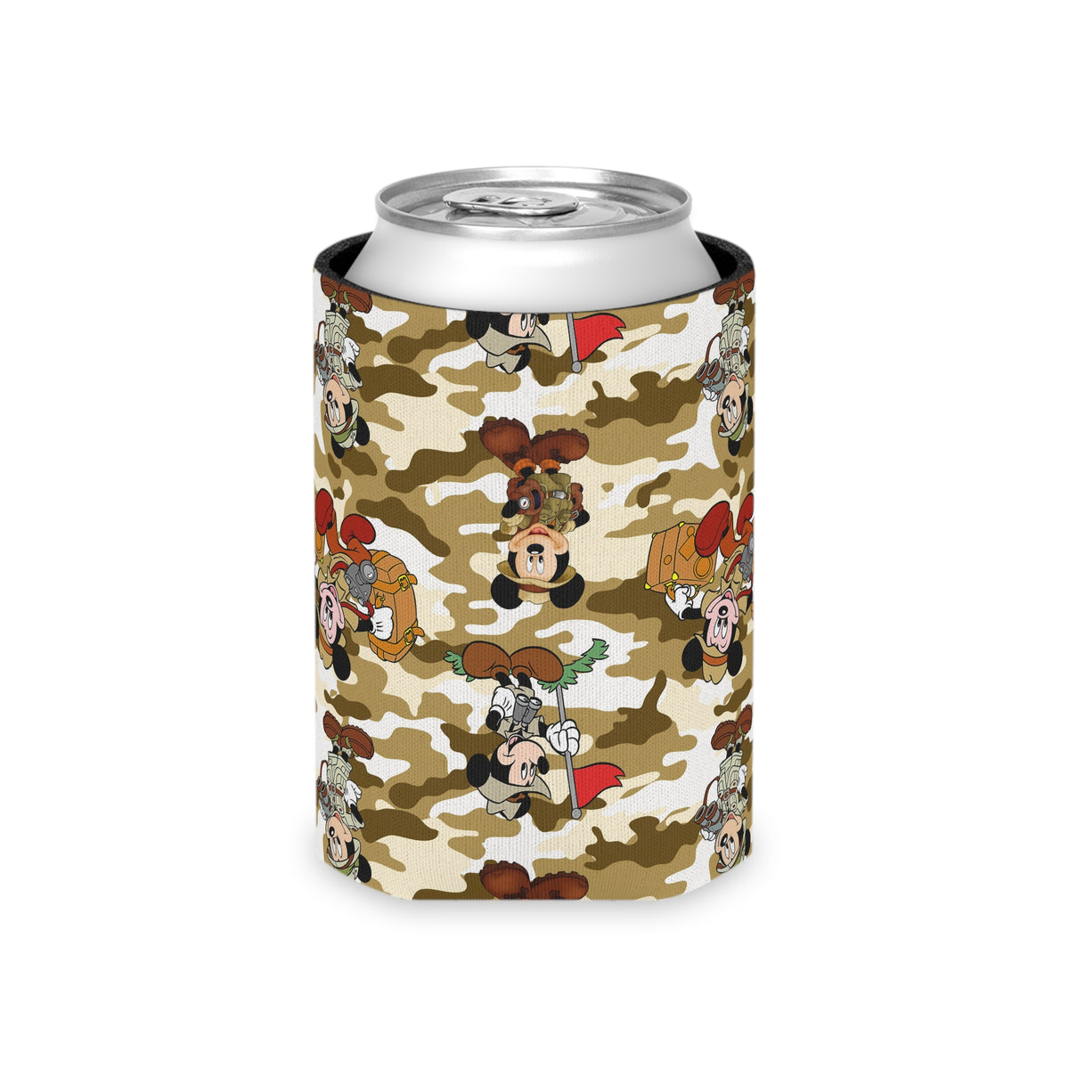 Jungle Camo Mickey Can Cooler Drink Koozie