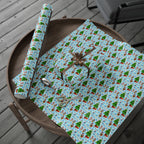 Christmas Candy Cane Wishes Wrapping Paper Roll