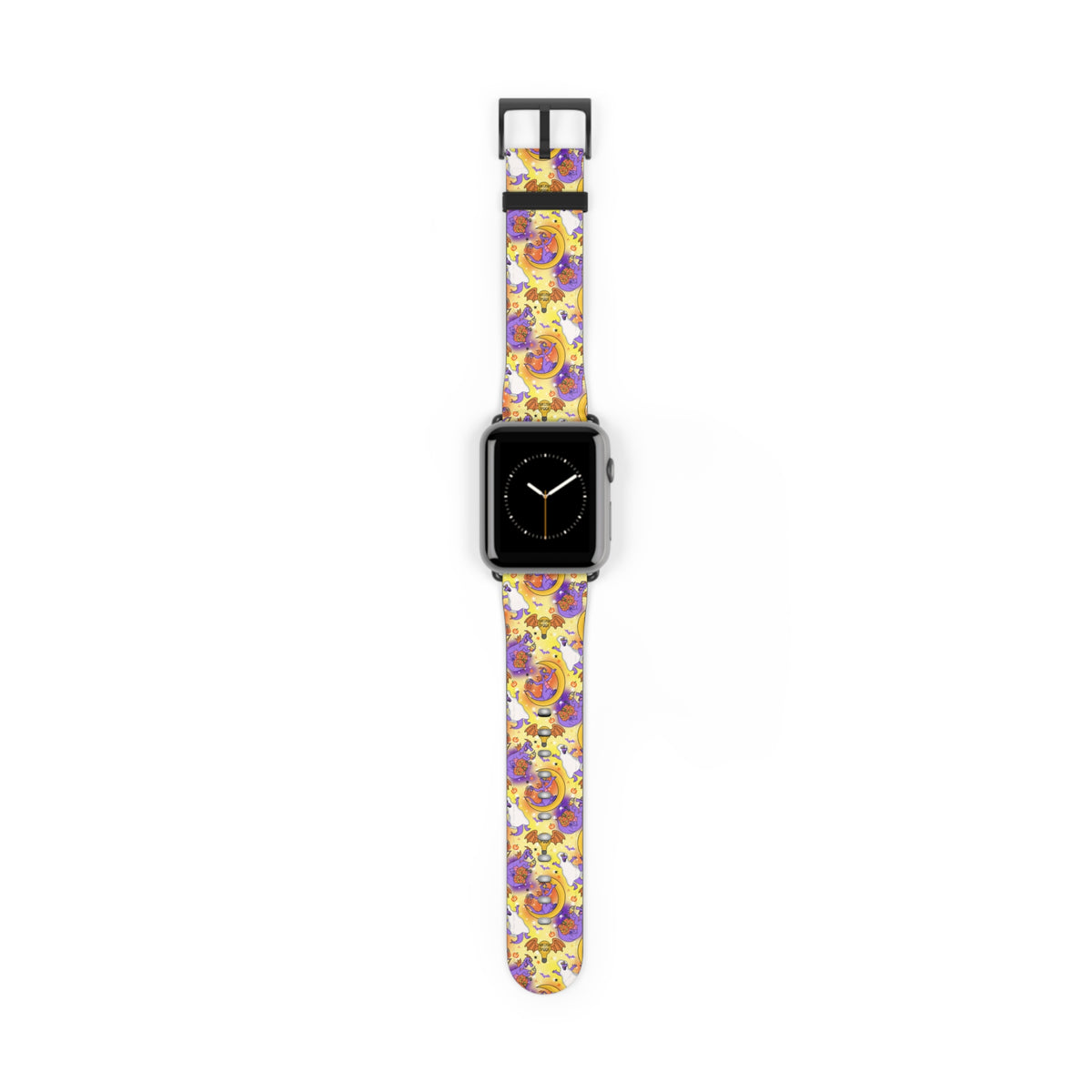 Figment on the Moon Yellow Whimsical Watch Band - Apple