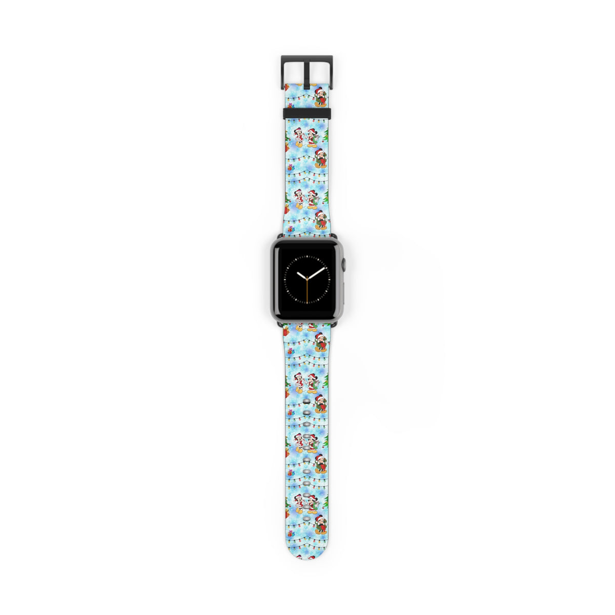 Christmas Candy Cane Wishes Whimsical Watch Band - Apple