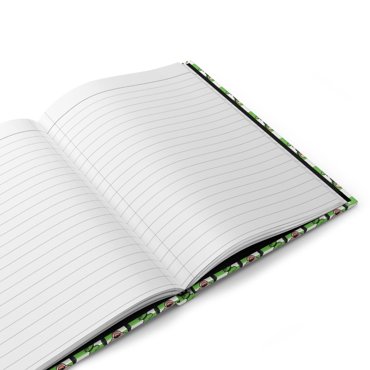Green Checkerboard Goofy Daily Magic Matte Hardcover Journal