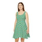 Teal Checkerboard Pluto Sundress