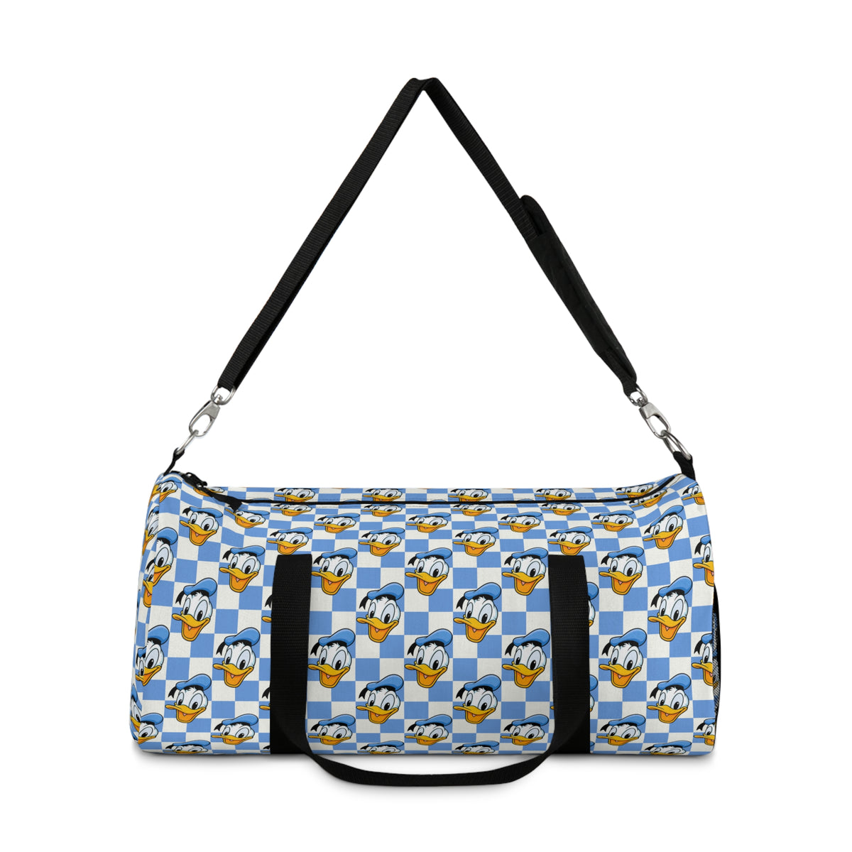 Blue Checkerboard Donald Travel Duffel Bag
