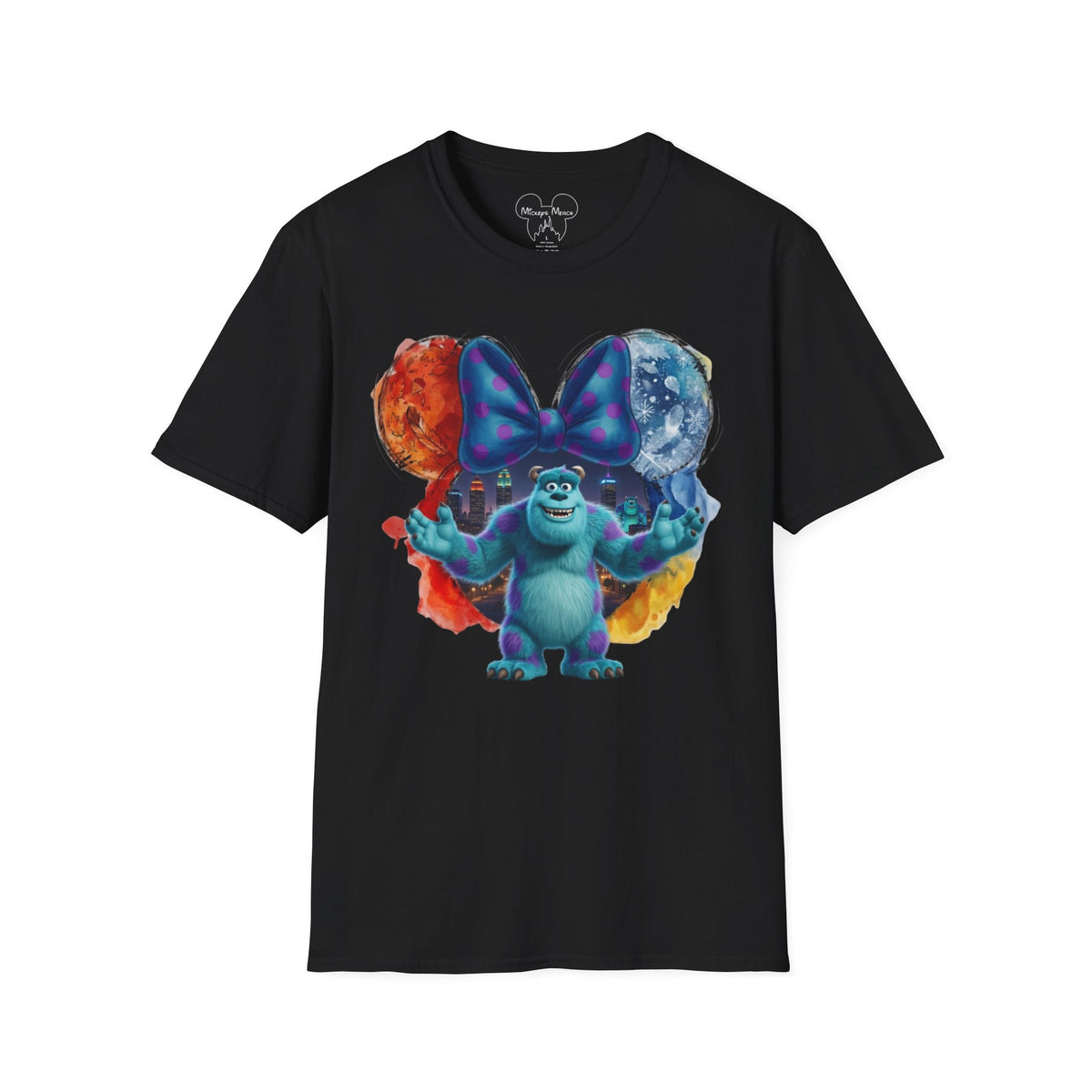 Monsters Inc - Sulley's Monstropolis Vignette Unisex Graphic Tee