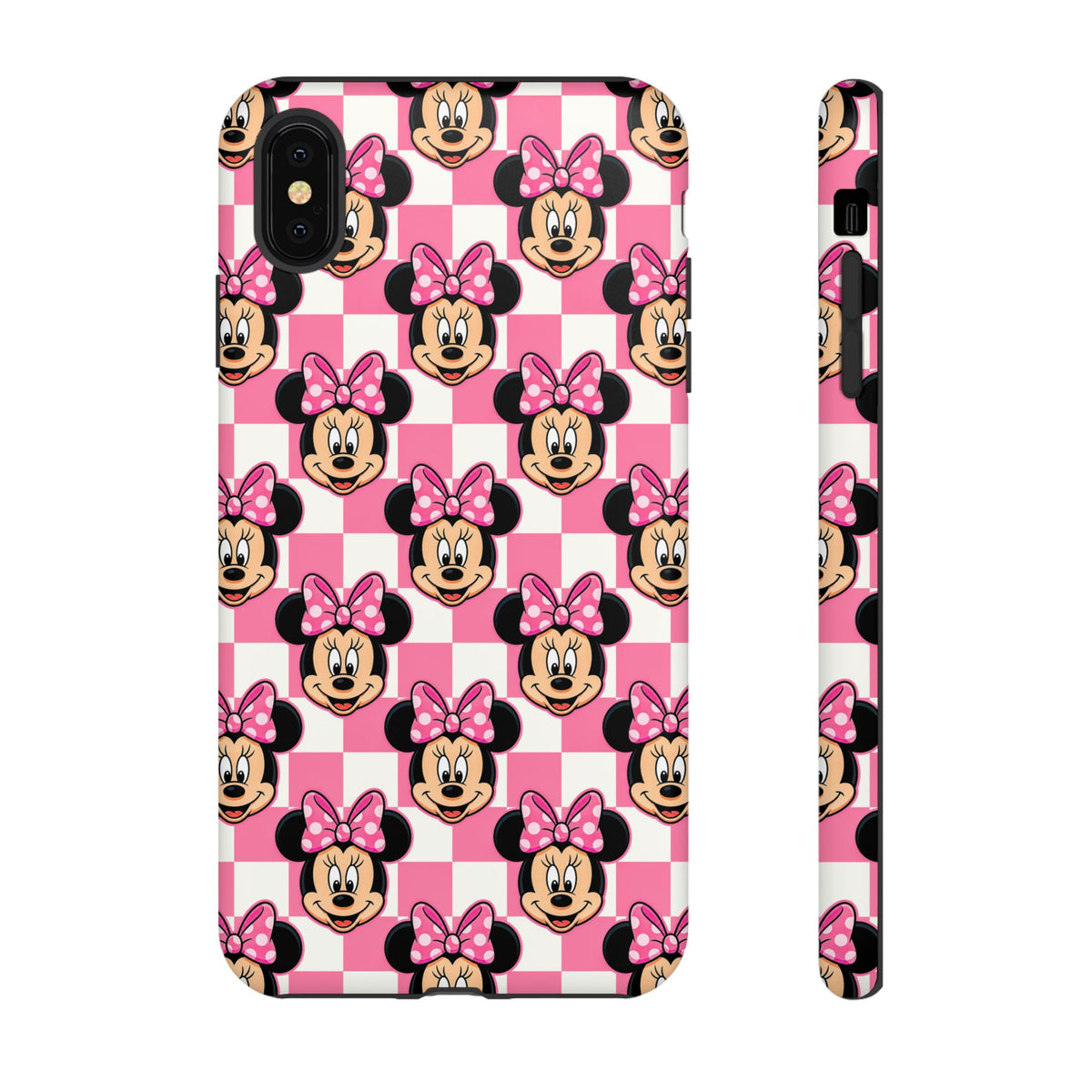 Pink Checkerboard Minnie Resort Ready Cell Phone Tech Case