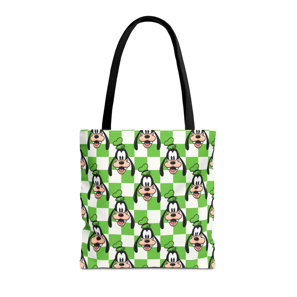 Green Checkerboard Goofy Tote Bag