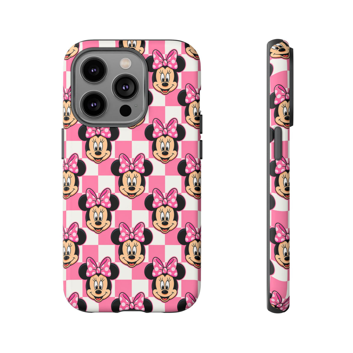 Pink Checkerboard Minnie Resort Ready Cell Phone Tech Case