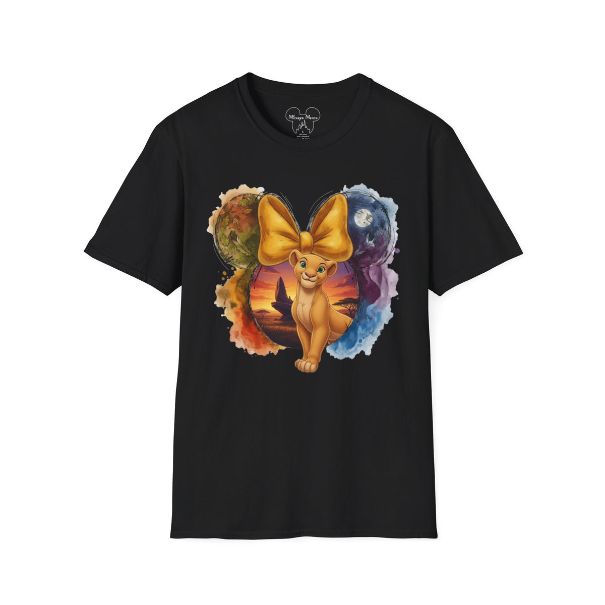 Lion King - Nala's Gold Sunset Vignette Unisex Graphic Tee