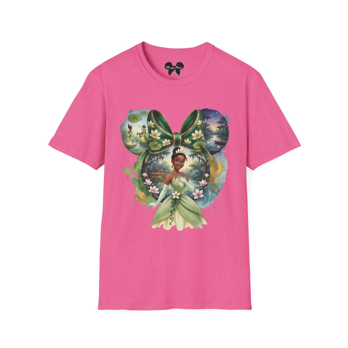 Disney Princess - Tiana's Bayou Waterlily Vignette Unisex Graphic Tee