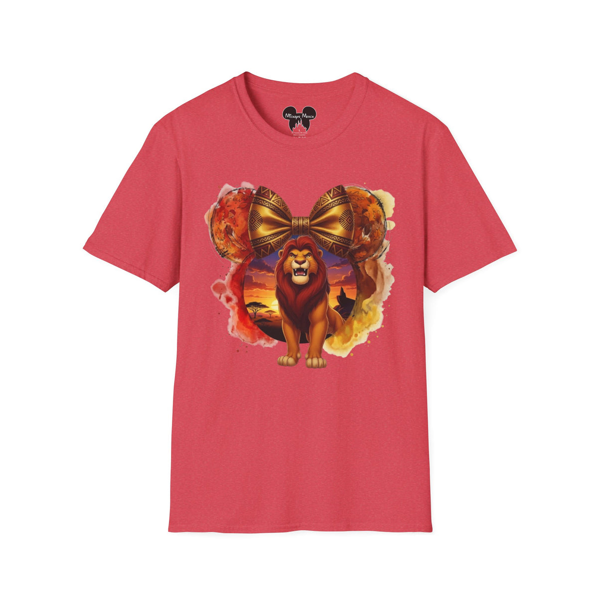 Lion King - Mufasa's Tribal Sunset Vignette Unisex Graphic Tee