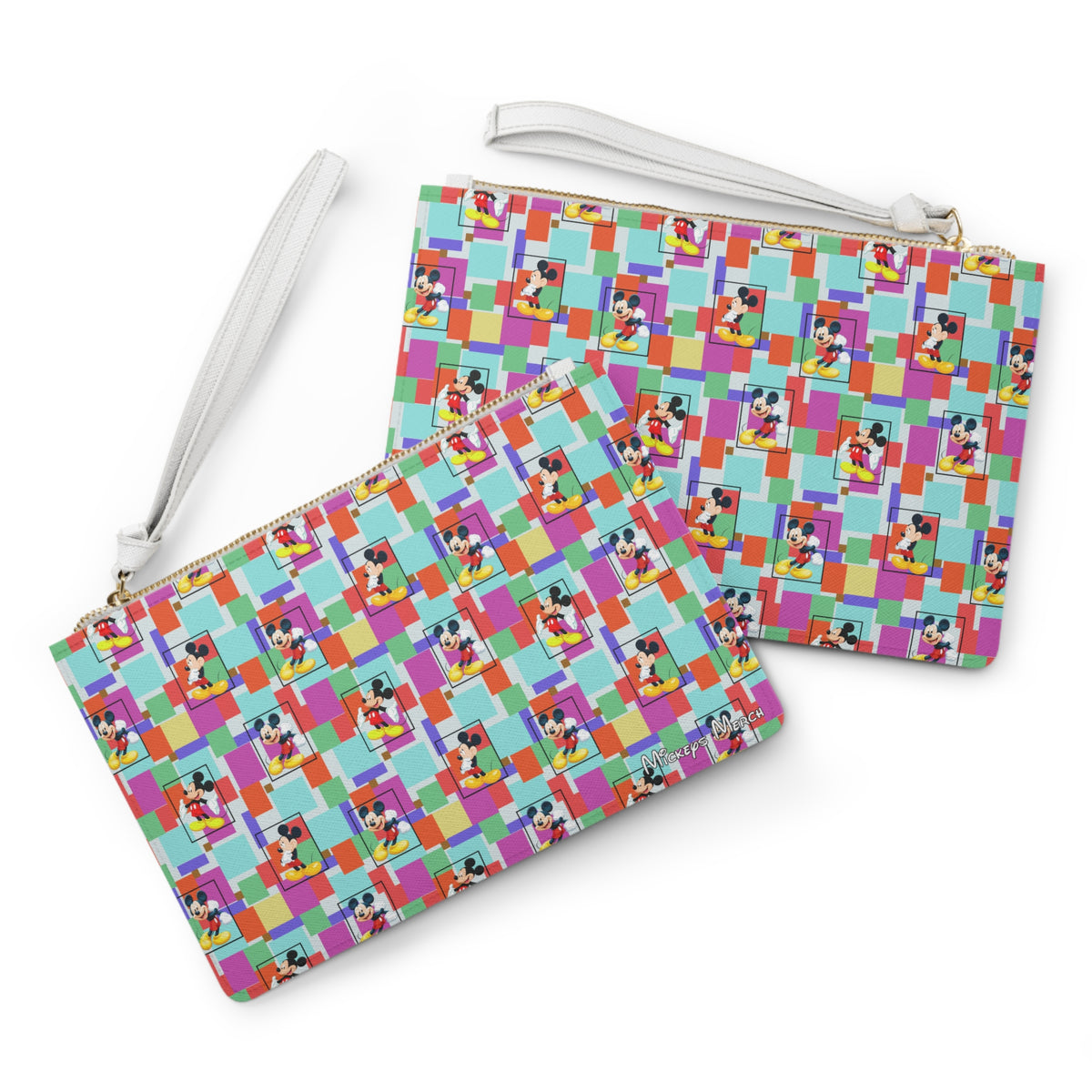 Colorblock Mickey Convertible Wristlet Clutch
