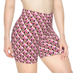 Pink Checkerboard Minnie Bike Shorts