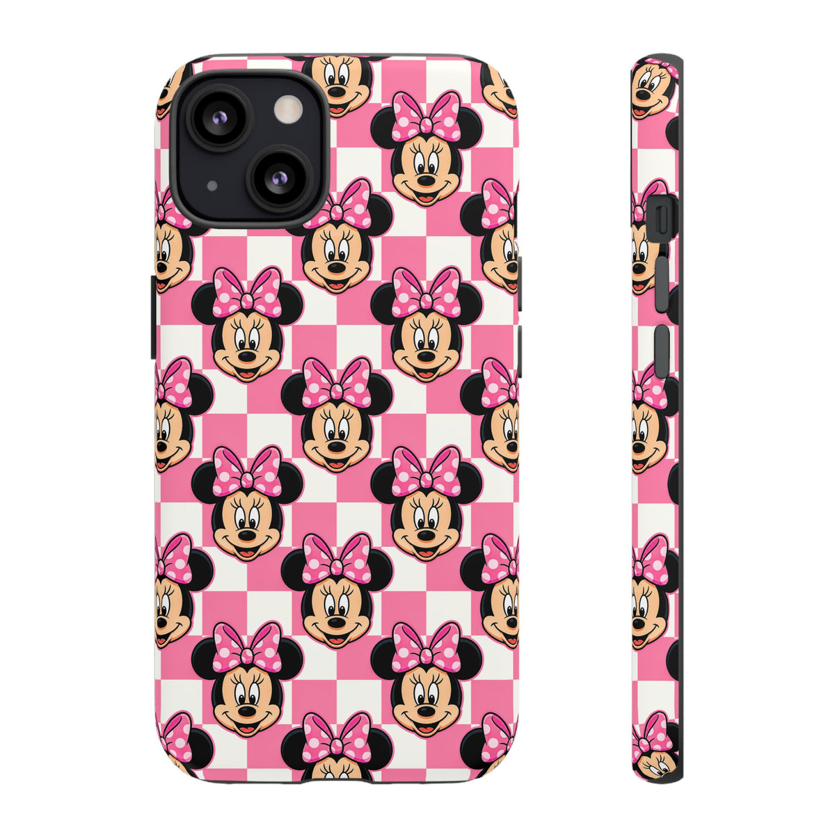 Pink Checkerboard Minnie Resort Ready Cell Phone Tech Case