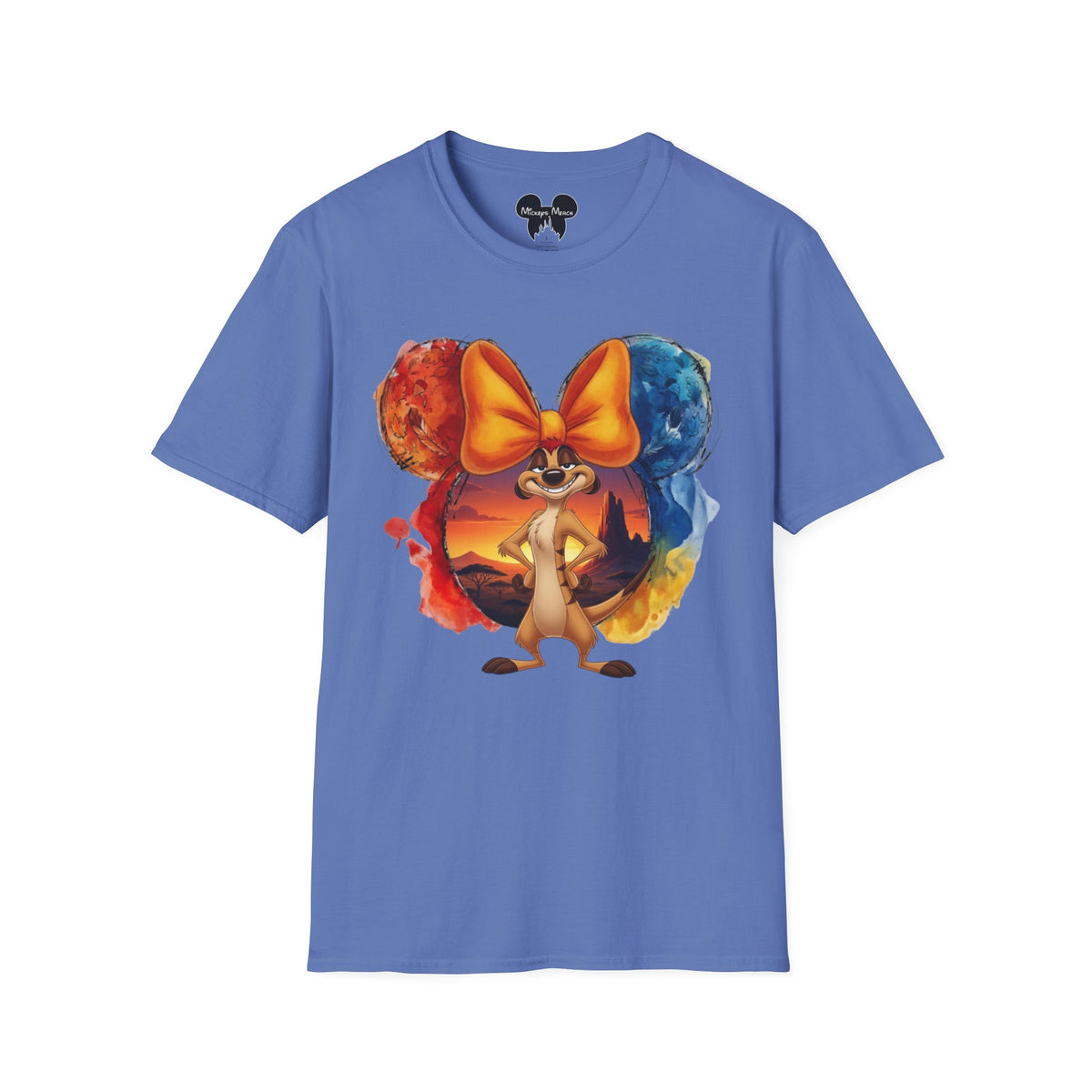 Lion King - Timon's Sunset Orange Vignette Unisex Graphic Tee