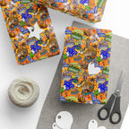 Four Parks Ride Collage Wrapping Paper Roll