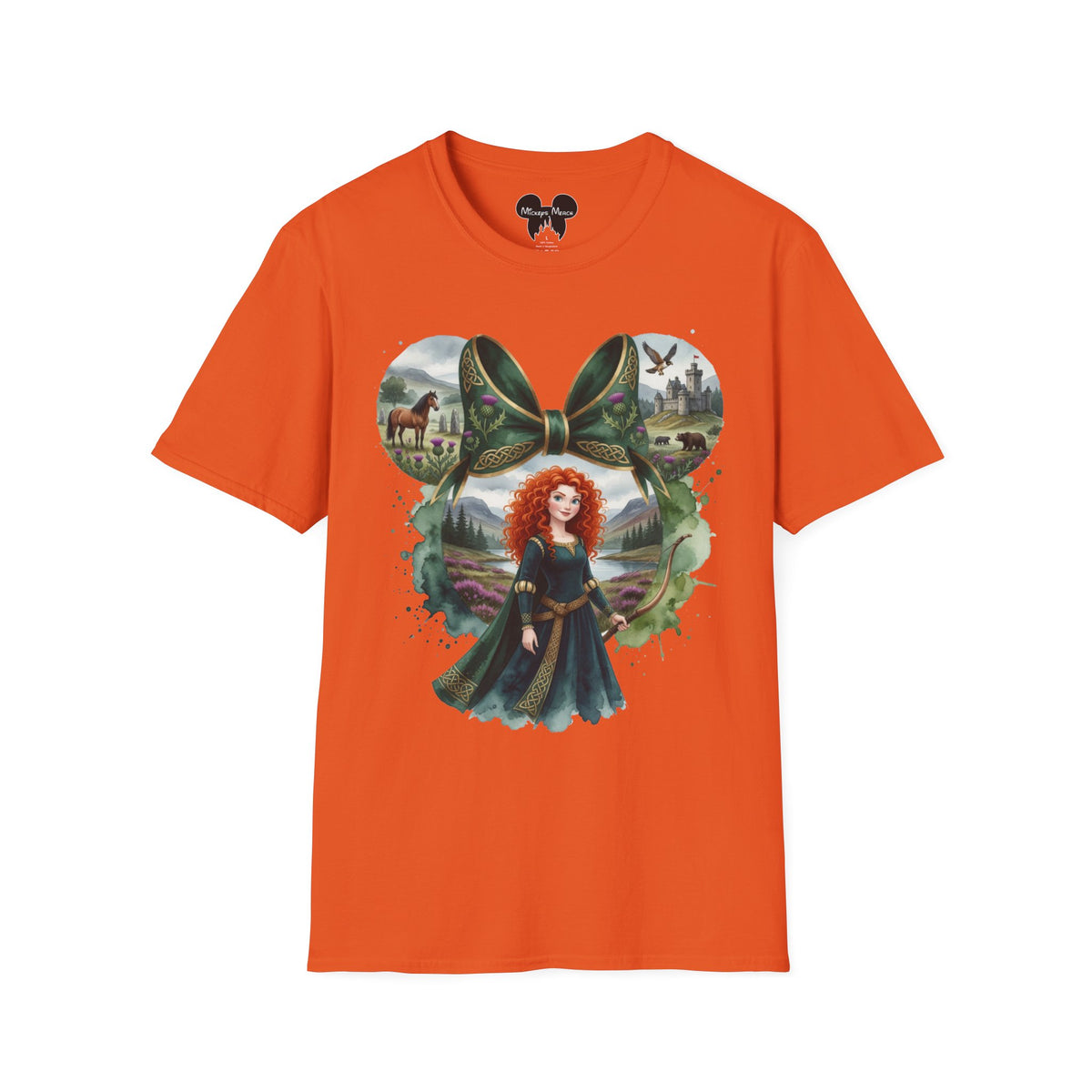 Disney Princess - Merida's Celtic Archer Vignette Unisex Graphic Tee