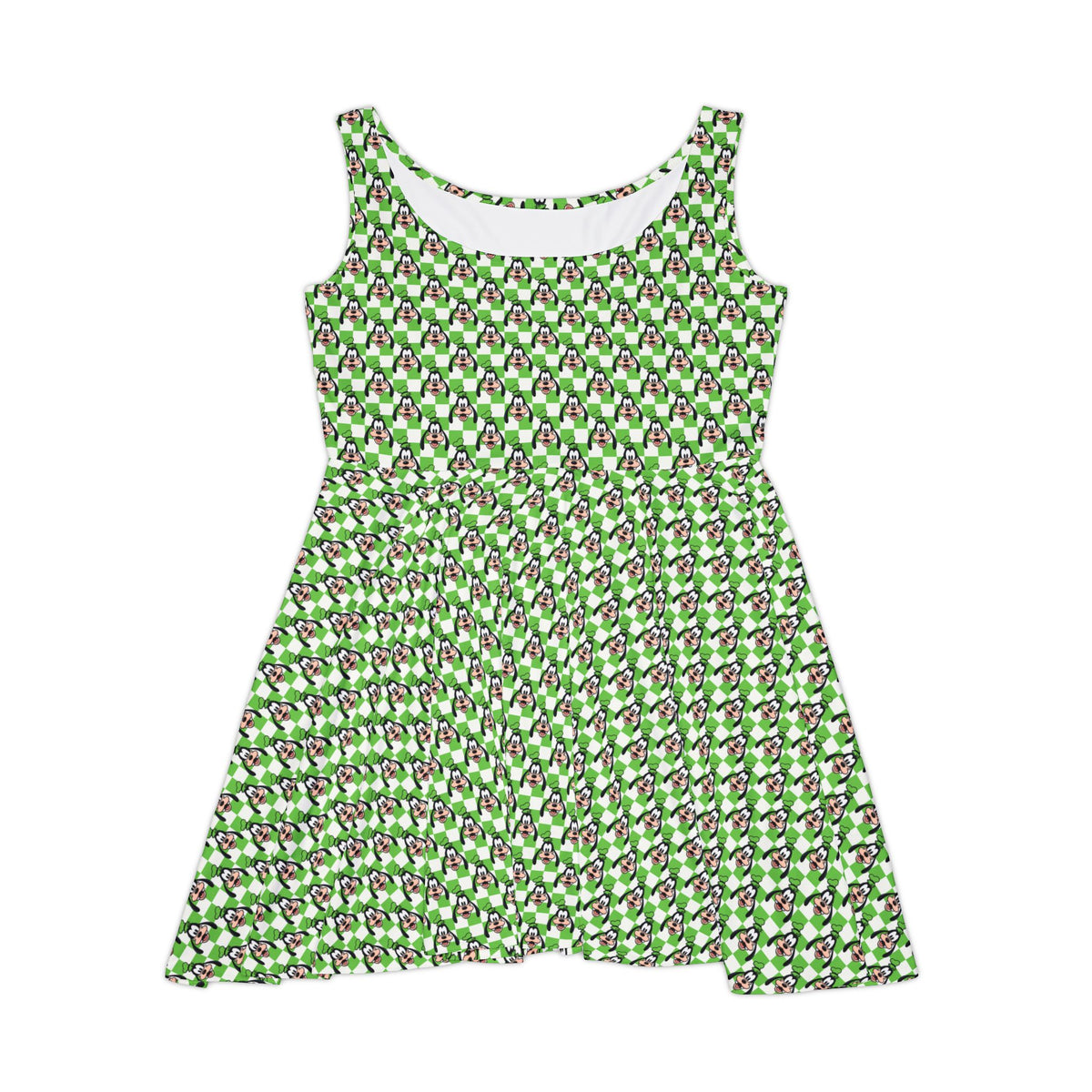 Green Checkerboard Goofy Sundress
